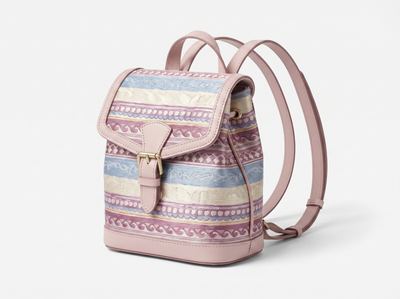 Shu Brocade Horizontal-Geometric Mini Backpack