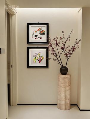 Shu Brocade Dual-Panel Framed Art Set