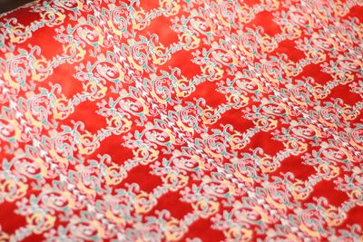 Vibrant Red Dragon Shu Brocade