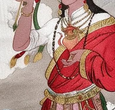 Shu Brocade Queen Jomo Vertical Scroll